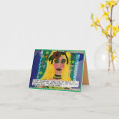 MITTEILUNGSKARTE (Gelbe Blume)