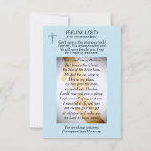 Mitteilungskarte (Rückseite)