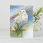 Mitteilungskarte: Schneeauge Dankeskarte (Stehend Vorderseite)