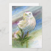 Mitteilungskarte: Schneeauge Dankeskarte (Vorne/Hinten)