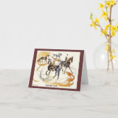 Mitteilungskarten, Aquarell "Dressage Arena" Karte (Gelbe Blume)