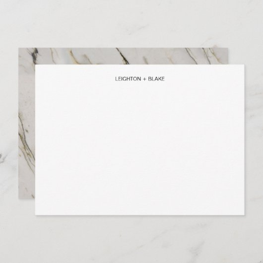 Mitteilungskarten aus klassischem Marmor (Vorne/Hinten)