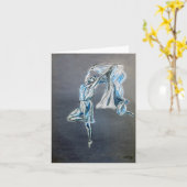 Mitteilungskarten, Balletttanzbild Karte (Gelbe Blume)