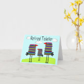 Mitteilungskarten "Book Bird Family" (Gelbe Blume)