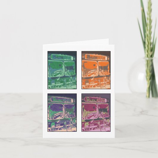 Mitteilungskarten "Bus #79" (Vorderseite)