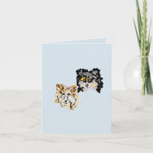 Mitteilungskarten Collie (Vorderseite)