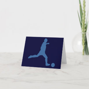 Mitteilungskarten der Fußball-Silhouette