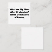 Mitteilungskarten der Weltbeherrschung (Vorne/Hinten)