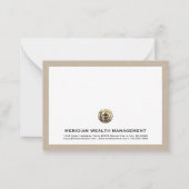 Mitteilungskarten des personalisierten Vermögensma (Vorderseite)