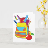 Mitteilungskarten des Schulpakets (Gelbe Blume)