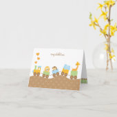 Mitteilungskarten des Tierzugs (Gelbe Blume)