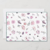 Mitteilungskarten Elegante Wohnung Moderne botanis (Rückseite)