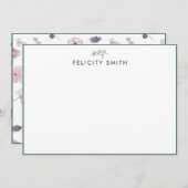 Mitteilungskarten Elegante Wohnung Moderne botanis (Vorne/Hinten)