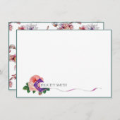 Mitteilungskarten Elegantes Flachbild Modernes bot (Vorne/Hinten)