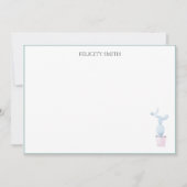 Mitteilungskarten Elegantes Flachbild Modernes Bot (Vorderseite)