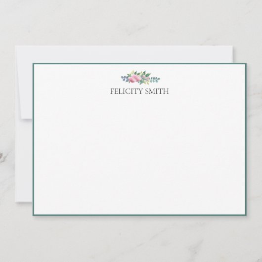 Mitteilungskarten Elegantes Flachland Moderne Bota (Vorderseite)