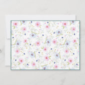 Mitteilungskarten Elegantes Flachland Moderne Bota (Rückseite)