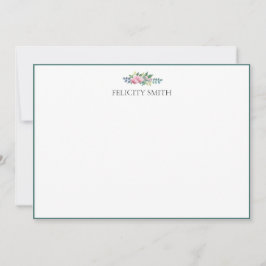 Mitteilungskarten Elegantes Flachland Moderne Bota