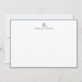 Mitteilungskarten Elegantes Flat Modern Makeup Gir