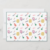 Mitteilungskarten Elegantes Flat Modern Makeup Gir (Rückseite)