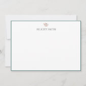 Mitteilungskarten Elegantes Flat Moderne botanisch (Vorderseite)