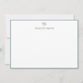 Mitteilungskarten Elegantes Flat Moderne botanisch