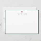 Mitteilungskarten Elegantes Flat Moderne botanisch (Vorderseite)