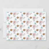 Mitteilungskarten Elegantes Flat Modernes Blau (Rückseite)