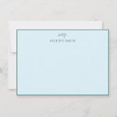 Mitteilungskarten Elegantes Flat Modernes botanisc (Vorderseite)