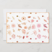 Mitteilungskarten Elegantes Flat Modernes Botanisc (Rückseite)