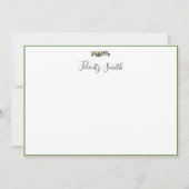 Mitteilungskarten Elegantes Flat Modernes botanisc (Vorderseite)