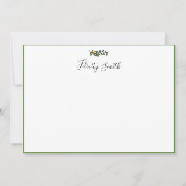 Mitteilungskarten Elegantes Flat Modernes botanisc