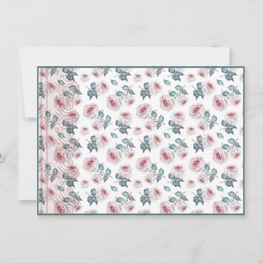 Mitteilungskarten Elegantes Flat Modernes botanisc (Rückseite)