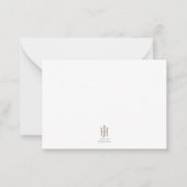 Mitteilungskarten für abstrakte geometrische Mit M (Vorderseite)