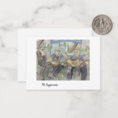 Mitteilungskarten für Bauernmarktmusiker (Vorderseite/Rückseite Beispiel)