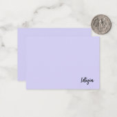 Mitteilungskarten für den manuellen Namen von Lave (Vorderseite/Rückseite Beispiel)