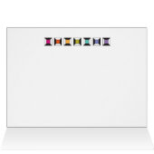 Mitteilungskarten für die farbenfrohe Nähmaschine (Innenansicht Horizontal (Oben))