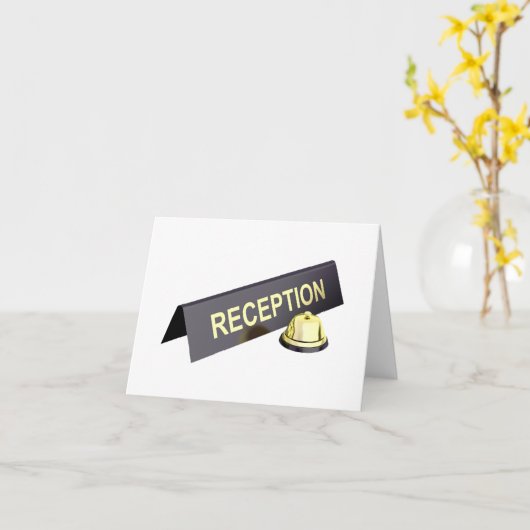 Mitteilungskarten für Empfang (Gelbe Blume)