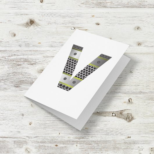 Mitteilungskarten für Metallbuchstaben V