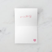 Mitteilungskarten für personalisiertes Herz (Innenseite)