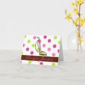 Mitteilungskarten für Reinigungsdienste (Gelbe Blume)