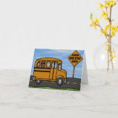 Mitteilungskarten für Schulbusse von MagsGraphics (Gelbe Blume)