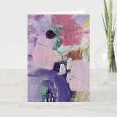 Mitteilungskarten in rosa Marshmallow-Design (Vorderseite)