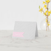 Mitteilungskarten mit grauem Streifen (Gelbe Blume)