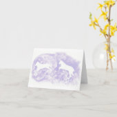 Mitteilungskarten mit Pferdedesign (Gelbe Blume)