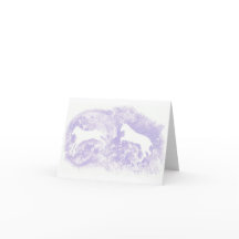 Mitteilungskarten mit Pferdedesign