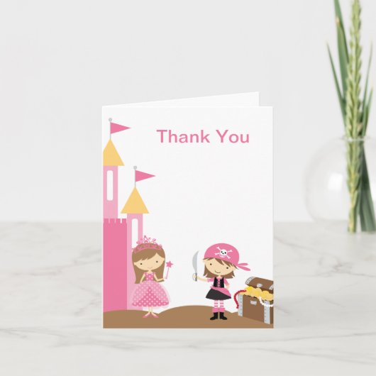 Mitteilungskarten Princess und Pink Pirate (Vorderseite)