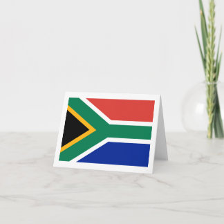 Mitteilungskarten unter südafrikanischer Flagge