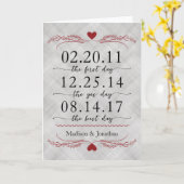 Mitteilungskarten zum ersten Jahrestag, ja, bester (Gelbe Blume)