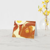 Mitteilungskarten zum Frühstück (Gelbe Blume)